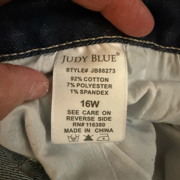 Judy Blue Women's Dark Blue Ankle Jeans - Picture 7 of 11